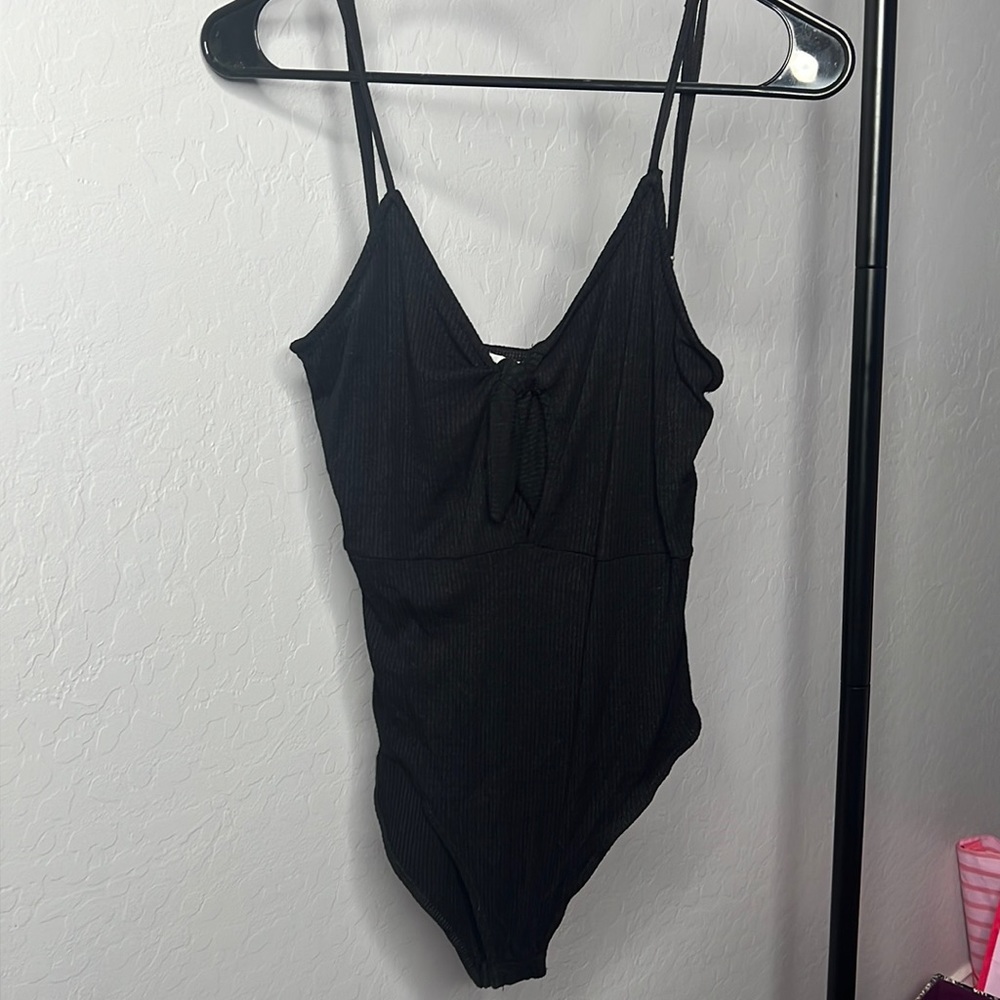 Tie front tank bodysuit